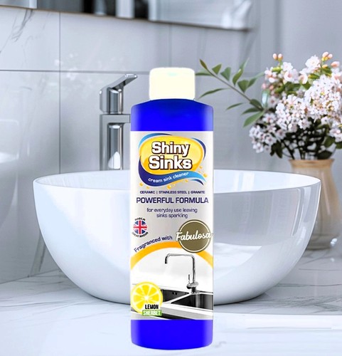 Shiny sinks cream sink cleaner - sink,