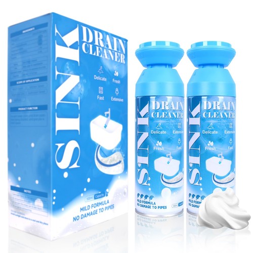 Foaming drain cleaner sink - drain,